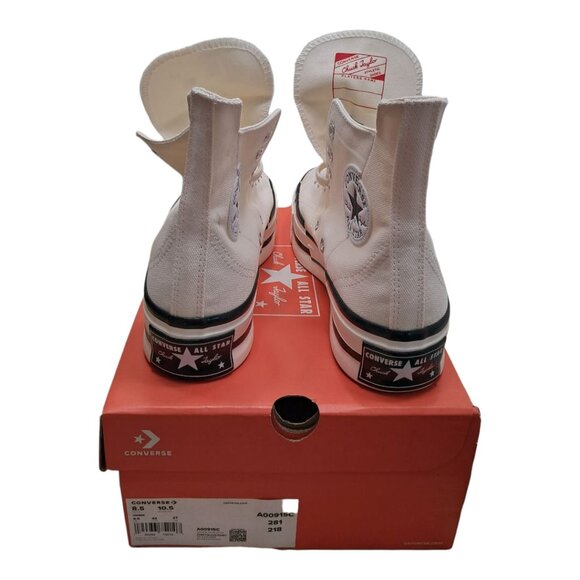 New Converse Chuck Taylor All Star 70 Plus Canvas- Egret Black - M 8.5/ W 10.5 - Picture 7 of 11